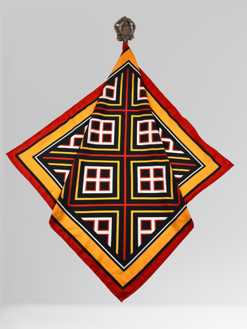 Klishaa art Geometric Bold Square Scarf