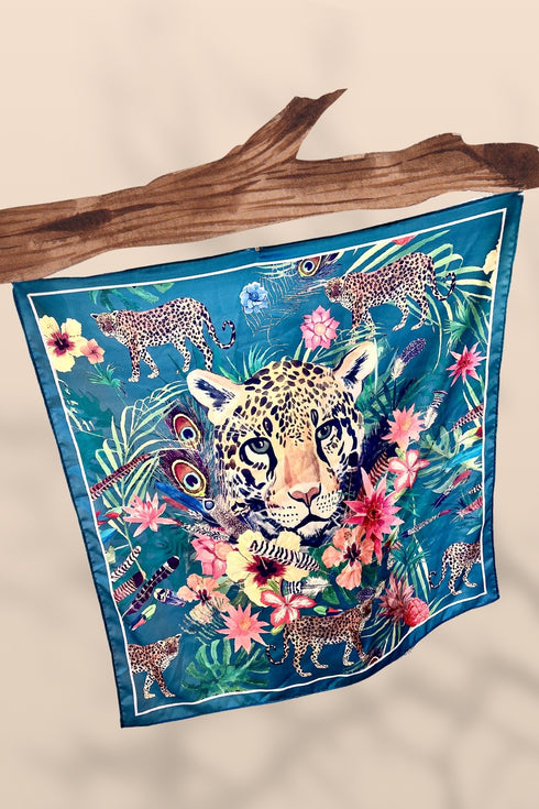 Klishaaart Printed Silk Women Fancy Scarf