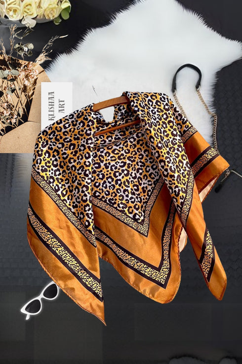 Klishaaart Printed, Polka Print Silk Women Fancy Scarf, Scarf, Stole