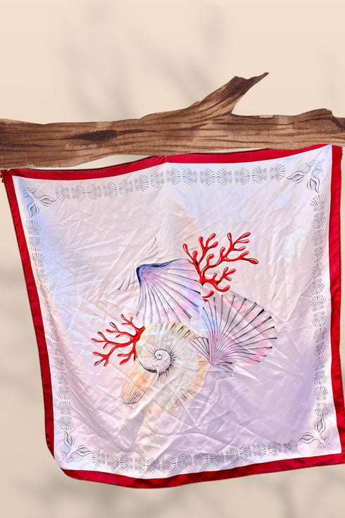 Klishaaart Womens Silk Digital Printed Scarves | Neckerchief | BeachWear