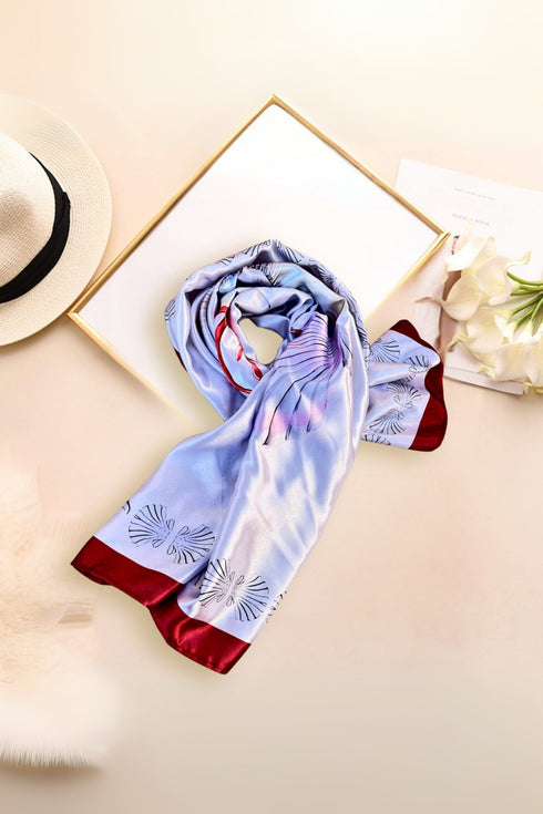 Klishaaart Womens Silk Digital Printed Scarves | Neckerchief | BeachWear