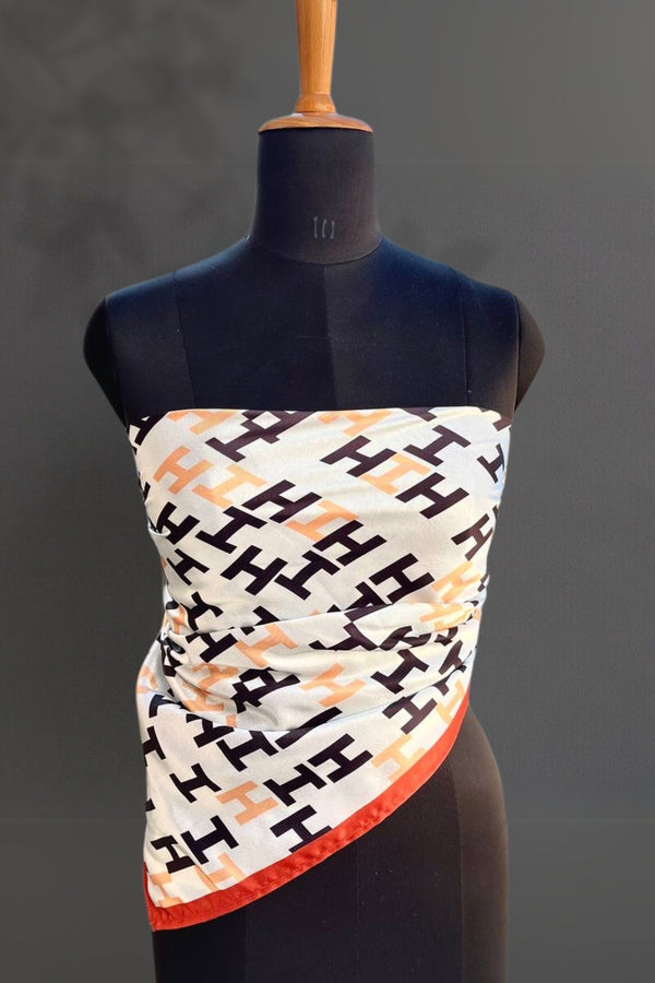 Klishaaart Printed Silk Women Fancy Scarf