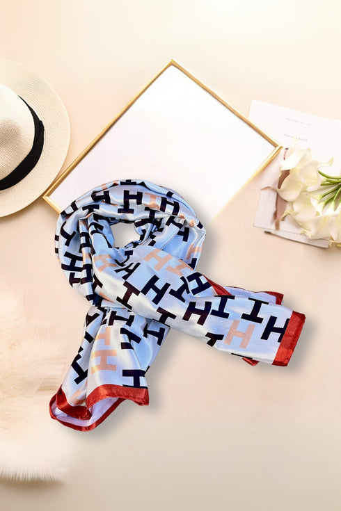 Klishaaart Printed Silk Women Fancy Scarf
