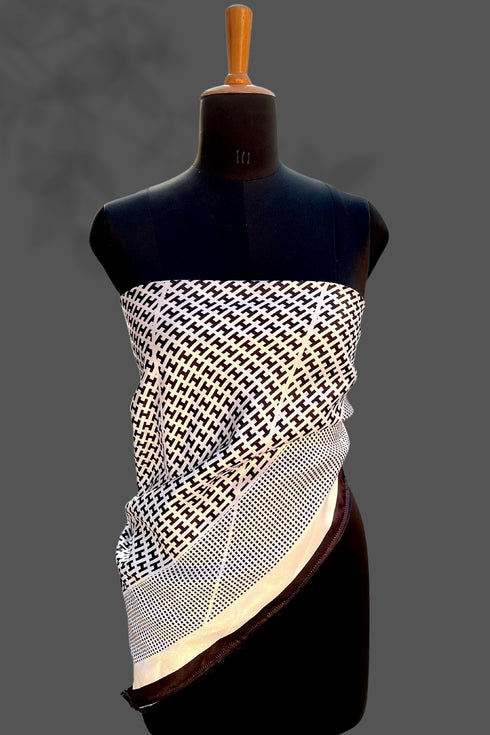 Women Fashion Satin Scarf for women Breathable Digital Printed Scarves