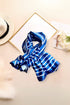 Women's Stylish Square Silk Digital Printed Fashion Head Neck Scarf Stole Dark blue