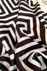 Klishaaart Black & white Printed Silk Women Fancy Scarf
