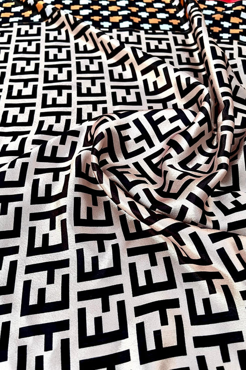 Klishaaart Solid Silk Printed Women Fancy Scarf, Scarf, Stole