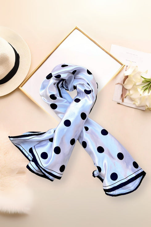 Klishaaart Polka Printed Silk Women Fancy Scarf