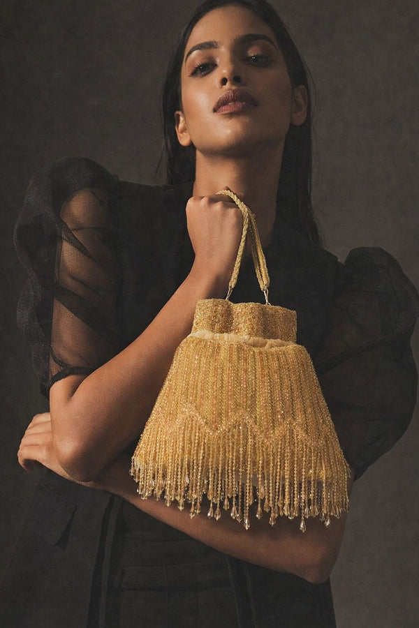 All New Golden Embellished Potli Bag