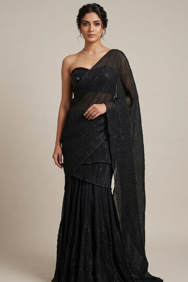 Black Crush Glamorous Designer Saree